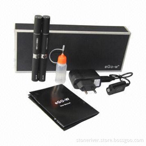Electronic Cigarette with 650/1,100mAh Battery, 2pcs Atomizer, Wall Adapter and USB Charger